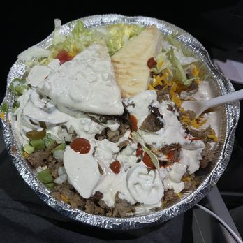 The Halal Guys - Regular size Beef Gyro Platter - Halal Near Me - Tustin, California The Halal Guys - Regular size Beef Gyro Platter - Halal Near Me - Tustin, California
