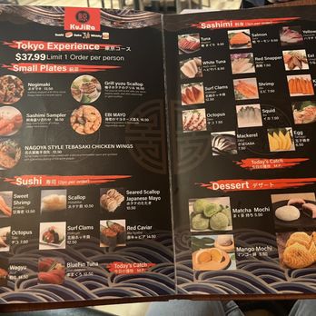 KuJiRa Sushi & Bar - Menu - Japanese Near Me - Pittsburgh, Pennsylvania