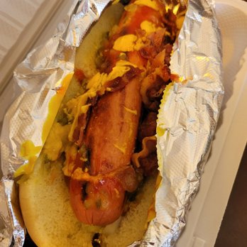 Smokin' Joe's Grill - Heavy hitter hotdog - American Near Me - Dundalk, Maryland
