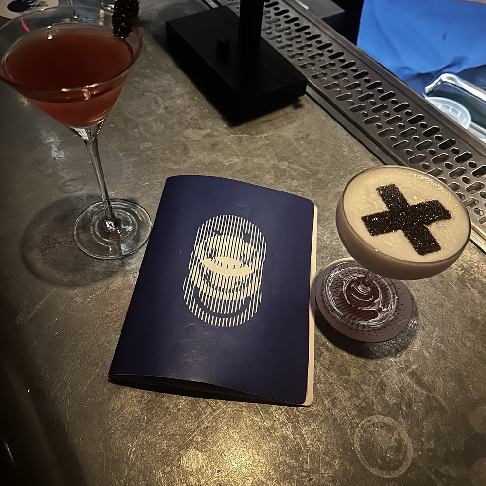 Silver Lyan - My husbands for the manhattan meets cosmo drink and I got the egg white nipple pasty cocktail - Cocktail Bars Near Me - Washington, DC, District of Columbia