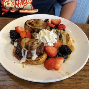 Another Broken Egg Cafe - Cinnamon Roll French Toast - Breakfast & Brunch Near Me - McAllen, Texas Another Broken Egg Cafe - Cinnamon Roll French Toast - Breakfast & Brunch Near Me - McAllen, Texas