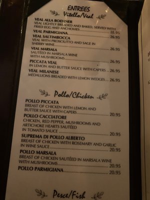Menu photo 2 Trattoria Alberto Washington, DC, DC Menu photo 2 Trattoria Alberto Washington, DC, DC