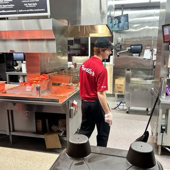 Portillo's Queen Creek - cute guy loaded up my fries and blew me a kiss - Hot Dogs Near Me - Queen Creek, Arizona
