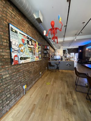 Black Milk Coffee and Crepe by null