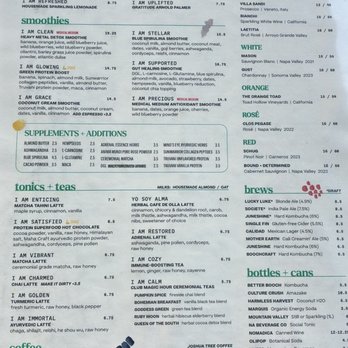 Cafe Gratitude - Menu - Vegan Near Me - Los Angeles, California