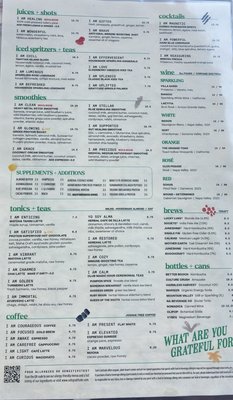 Menu photo 6 Cafe Gratitude Los Angeles, CA