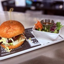 Shoeless Joe's Sports Grill - Sudbury - Nashville tennesse chicken sandwich and salad