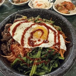 Stone bowl bibimbap Stone bowl bibimbap