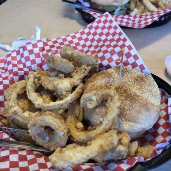 Gino's Burger & Chicken - Single w/ onion Rings - American Near Me - Glen Burnie, Maryland Gino's Burger & Chicken - Single w/ onion Rings - American Near Me - Glen Burnie, Maryland