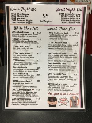 Menu photo 7 Winery 101 Peoria, AZ