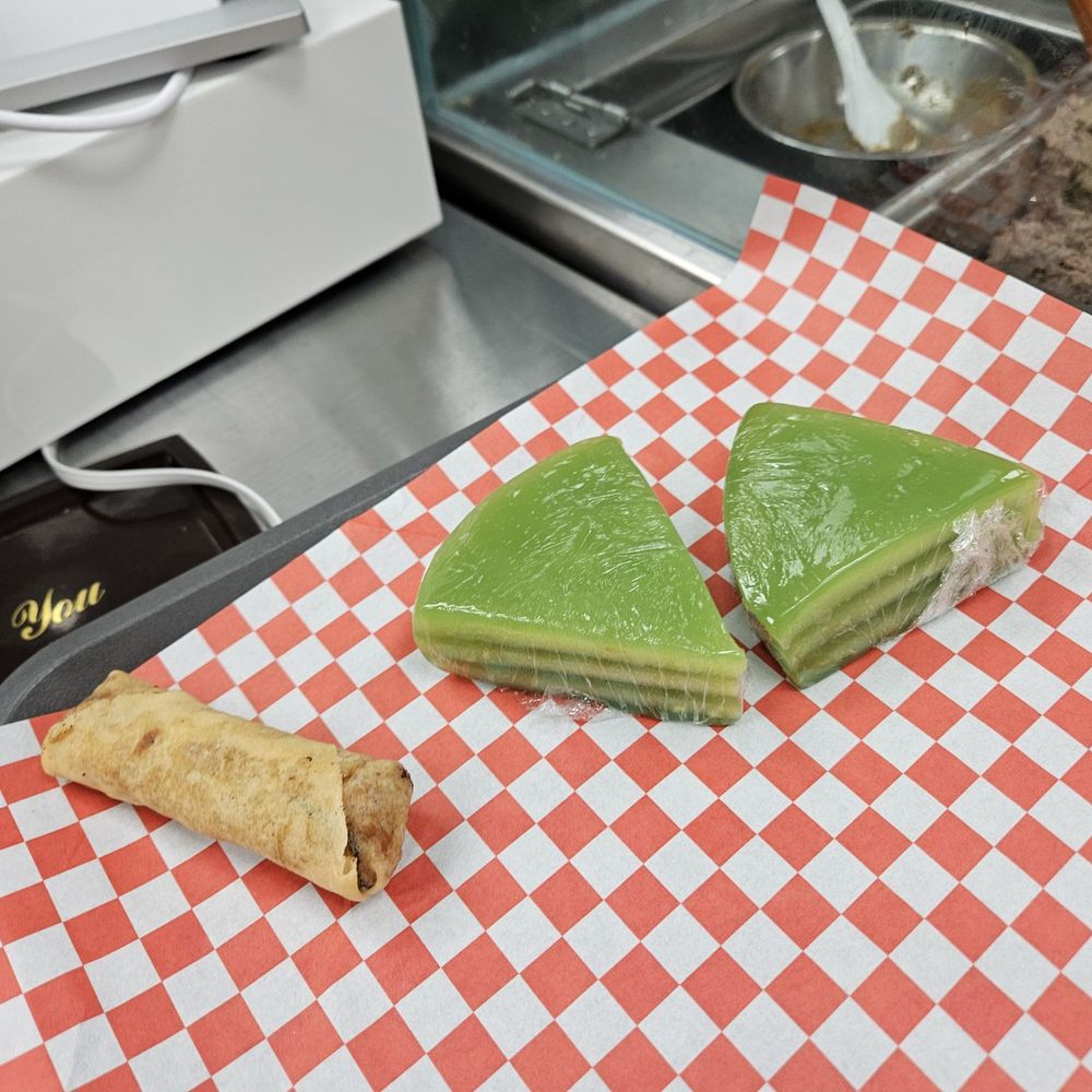 Banh Mi House - Left: Spring roll Right: Pandan dessert - Vietnamese Near Me - Markham, Ontario Banh Mi House - Left: Spring roll Right: Pandan dessert - Vietnamese Near Me - Markham, Ontario
