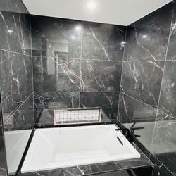 Laterem Tile + Stone - Master bath