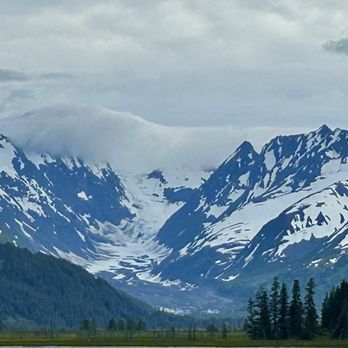 Portage Glacier - View of Mountains Surrounding Portage Glacier from Seward Highway - Parks Near Me - Girdwood, Alaska Portage Glacier - View of Mountains Surrounding Portage Glacier from Seward Highway - Parks Near Me - Girdwood, Alaska