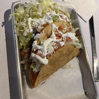 La Calle - One grilled chicken one shredded chicken taco - Mexican Near Me - Folsom, California La Calle - One grilled chicken one shredded chicken taco - Mexican Near Me - Folsom, California