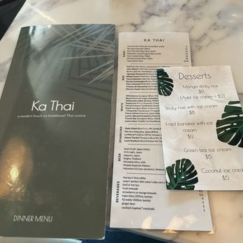 Ka Thai - Menu - Thai Near Me - Dallas, Texas