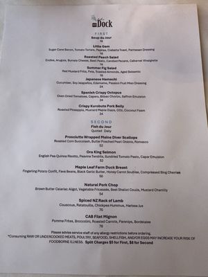 Menu photo 1 The Dock Newport Beach, CA Menu photo 1 The Dock Newport Beach, CA