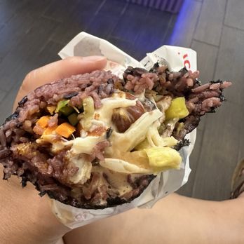 Rice Bites - Grilled Cheese Sausage Purple Rice Roll - Juice Bars & Smoothies Near Me - Sacramento, California