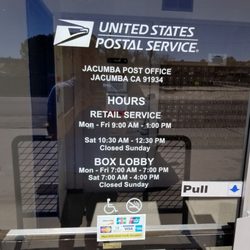US Post Office - Hours