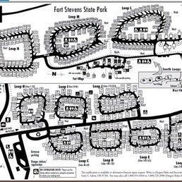 Map of the campground