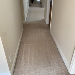 Carolina Carpet Medic - Hallway leading into dining and living areas