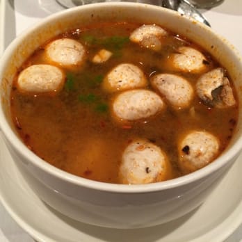 BKNY Thai Restaurant - Tom yum goong soup. Authentic taste, but lack of seafood in it. - Thai Near Me - Bayside, New York