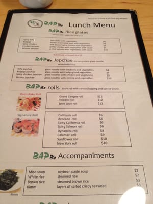 Menu photo 7 Bapbo Korean Restaurant Toronto, ON