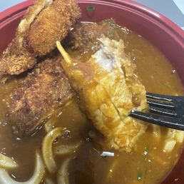 Chicken katsu curry udon