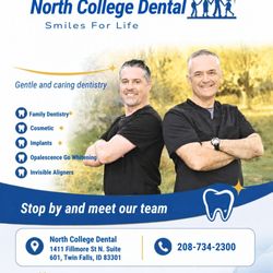 North College Dental - Stop by and meet our team. We would be more than happy to help take care of your smile. #northcollegedental #acceptingnewpatients