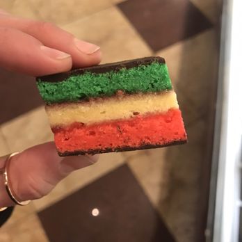 Aliotta Pastry Shop - Rainbow cookie was moist and delicious! Yummy! - Bakeries Near Me - Brooklyn, New York