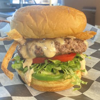 Al's Burger Shack - The "Macho Nacho" Burger with Al's new spicy queso! - Burgers Near Me - Chapel Hill, North Carolina