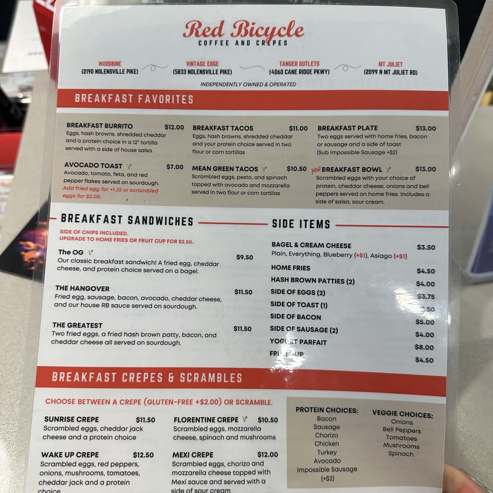 Red Bicycle - Coffee & Tea Near Me - Nashville, Tennessee