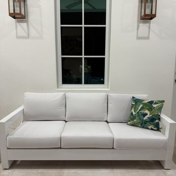 Miami Upholstery Design - New natural Sunbrella covers - Furniture Reupholstery Near Me Miami Upholstery Design - New natural Sunbrella covers - Furniture Reupholstery Near Me
