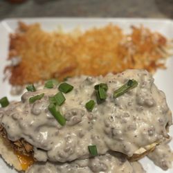 Scrambled Southern Diner - Chicken Little with Hash Browns Delicious I couldn't eat it all but couldn't leave it behind. Heated up perfectly in the air fryer.