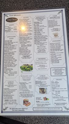 Menu photo 1 Annoulas Taverna Woodbury, CT