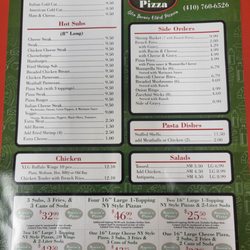 Rocco's Pizza - Menu
