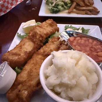 Katie's Cottage - Fished mashed potatoes coleslaw and beans - Irish Near Me - Yonkers, New York Katie's Cottage - Fished mashed potatoes coleslaw and beans - Irish Near Me - Yonkers, New York