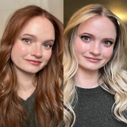 Honey Salon - Liz did both of these cuts and colors. She took so much time to find the shades of red and blonde that were just right for me!