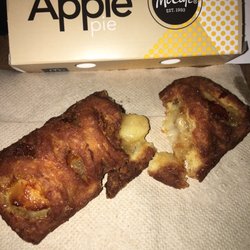 McDonald's - This place never ceases to disappoint. This is the fresh apple pie I had to wait for staff to bring me.