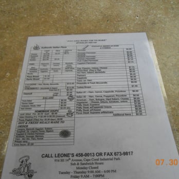 Leone's - Italian Near Me - Cape Coral, Florida Leone's - Italian Near Me - Cape Coral, Florida