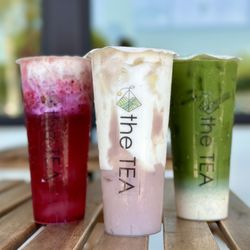 The Tea - Dragonfruit Aiyu, Fresh Taro Pure Milk, Uji Matcha Latte