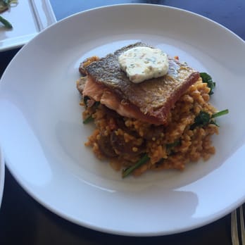 Sky 360 - Crispy grilled salmon - Canadian (New) Near Me - Calgary, Alberta