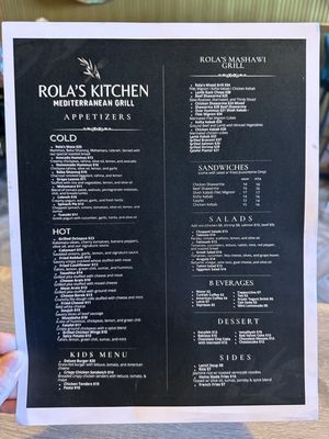 Menu photo 1 Rola's Kitchen Mediterranean Grill Wood-ridge, NJ