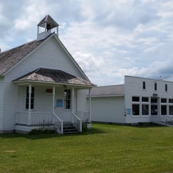 Finn Creek Museum - Main Street. School house, general store, and church.
