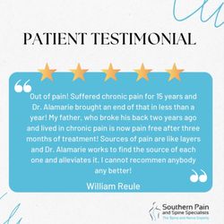 Southern Pain and Spine Specialists - Patient Testimonial