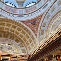Kansalliskirjasto - Ceiling at the national library in Helsinki