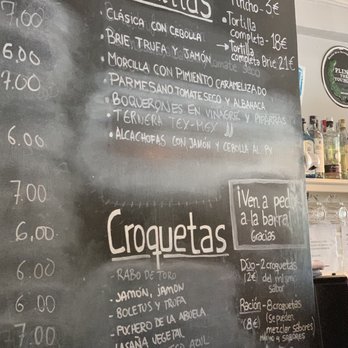 Pez Tortilla - Tortilla List, Croquetas list, other pinxos! - Spanish Near Me - Madrid, M