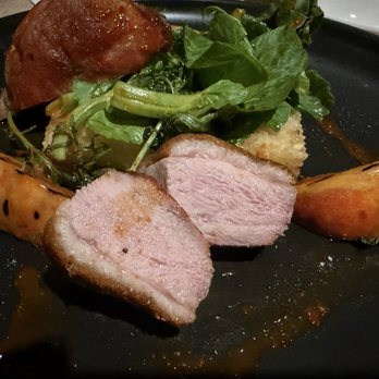 Roost - Supposed to be med rare. But way overcooked with limp skin. - New American Near Me - Houston, Texas Roost - Supposed to be med rare. But way overcooked with limp skin. - New American Near Me - Houston, Texas