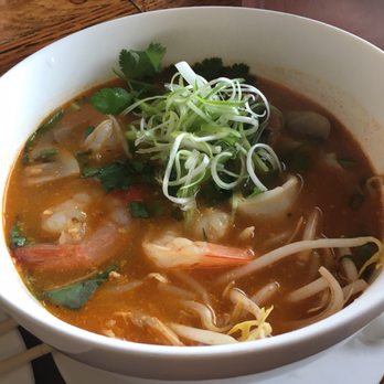 Noodle Revolution - Highly rated seafood (plus) pho noodle soup, upgrade gets you shrimp, calamari. It cannot be had vegan as it has a seafood base. - Thai Near Me - Westerly, Rhode Island