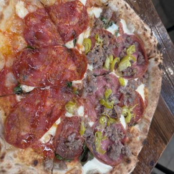 Flour Dust Pizza - Half and half - Pizza Near Me - Roseville, California Flour Dust Pizza - Half and half - Pizza Near Me - Roseville, California