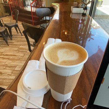 Red Kettle Coffee House - Latte with oat milk - Coffee & Tea Near Me - East Rutherford, New Jersey